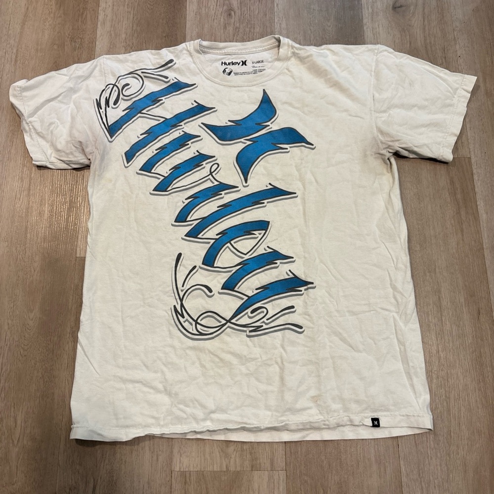 Hurley Men's Y2K Vintage Skate Surf Grunge Graphic Print Size XL